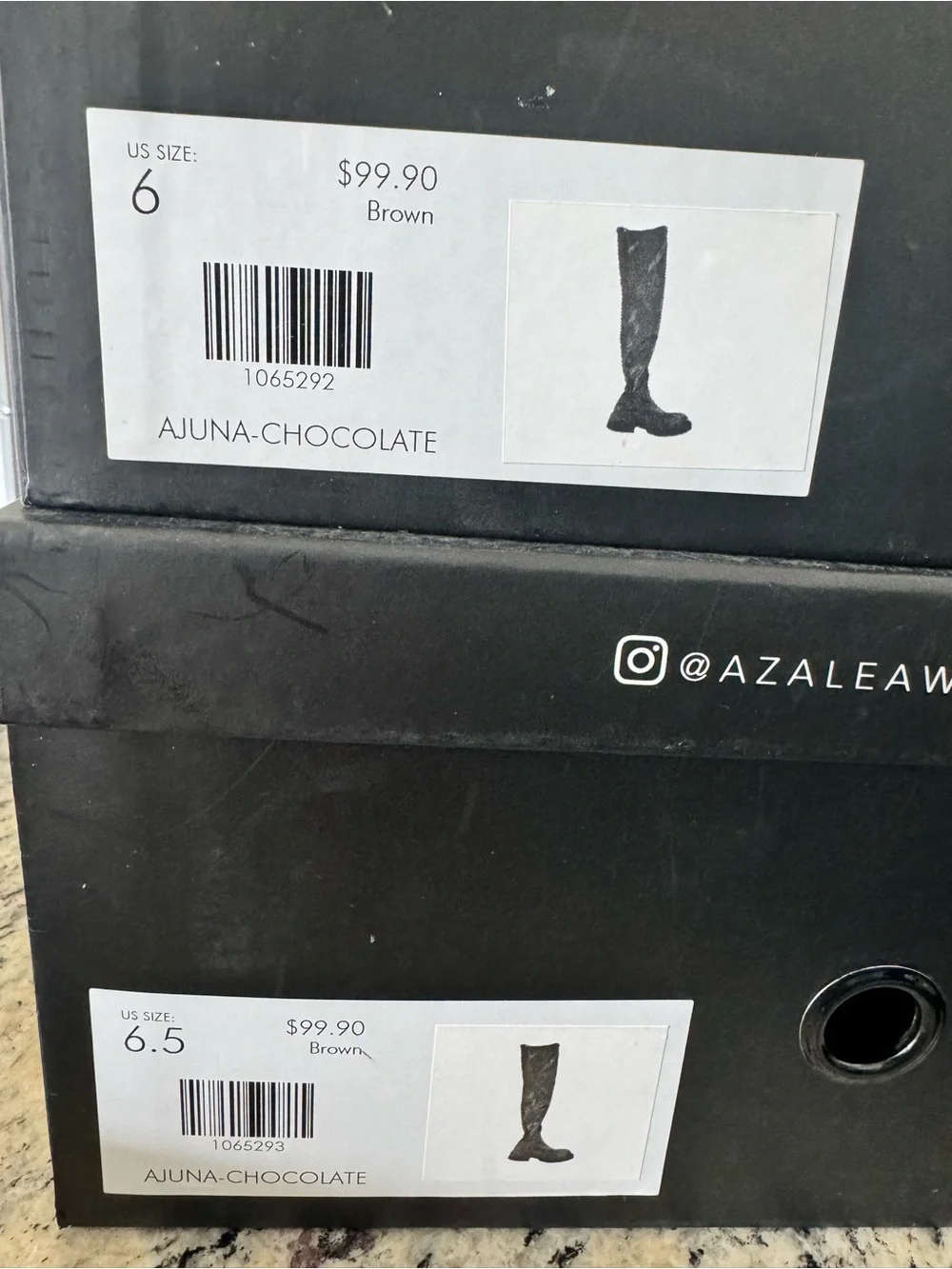 Azalea Wang Ajuna Chocolate Thigh-High Lug Sole Boots – NIB 🤎🔥